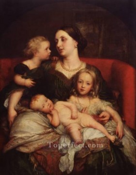 ジョージ・オーガスタス夫人 フレデリック・キャベンディッシュ・ベンティンクとその子供たち 象徴主義者 ジョージ・フレデリック・ワッツ Oil Paintings